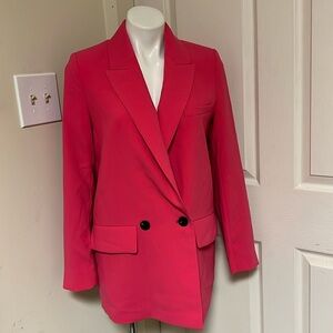 Zara Barbie Pink Blazer NWT Jacket Small